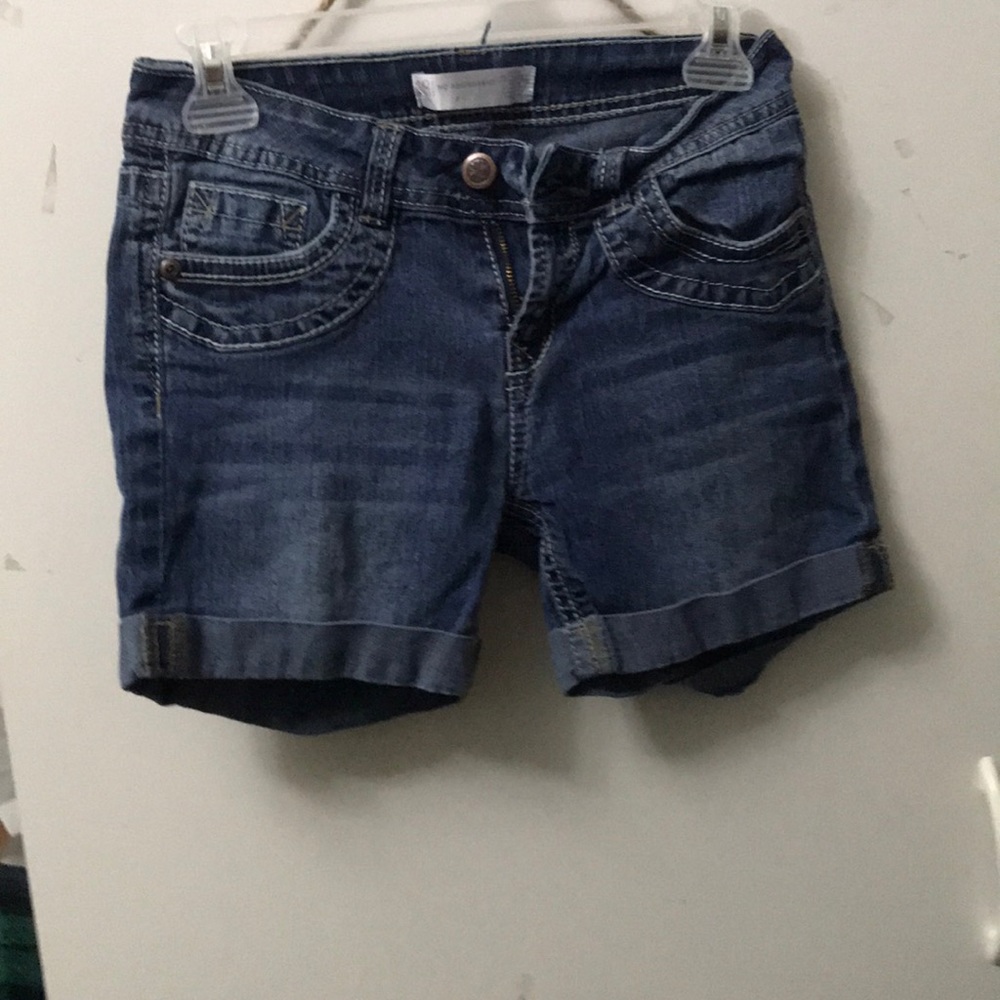 Blue jean shorts